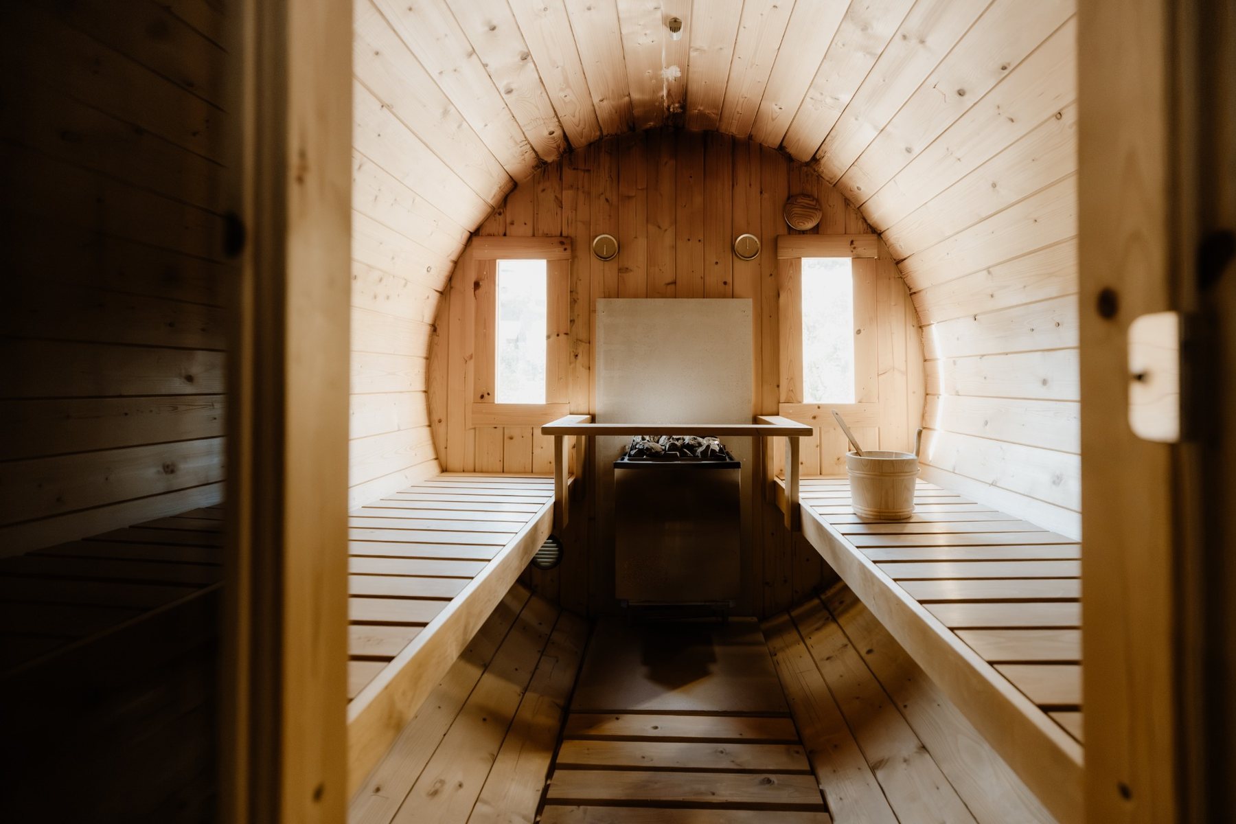 Sauna im Spa-Bereich des Bodetaler